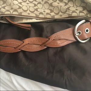 Coach purse large brown